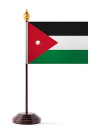 Jordan Table Flag with Stick and Base