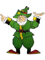 Irish Leprechaun Jointed Cardboard Cut Out