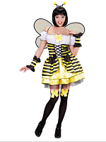 Bee Costume (Dress Cuffs Wings Antennas)