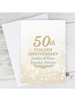 Personalised 50th Golden Anniversary Card