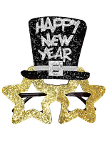 Gold Happy New Year Glasses