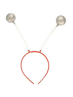 Silver Glitter balls Wiggley Headboppers  (1)