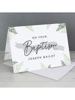 Personalised Baptism Card