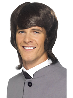 60'S Male Mod Wig,Brown