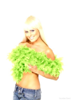 Feather Boa Green  (6ft) 