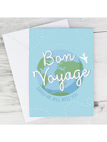 Personalised Bon Voyage Card