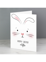 Personalised Bunny Features Card