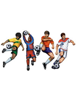 Footballers Cardboard Cutout (4 in pacK)