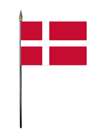 Denmark Table Flag with Stick and Base 
