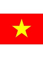 Vietnam/Vietnamese Flag 5ft x 3ft (100% Polyester) With Eyelets