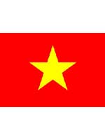 Vietnam/Vietnamese Flag 5ft x 3ft (100% Polyester) With Eyelets