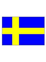 Sweden/Swedish Flag 5ft x 3ft (100% Polyester) With Eyelets 