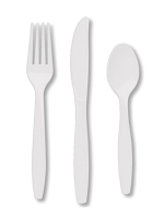 White Cutlery