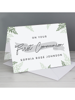 Personalised First Communion Card