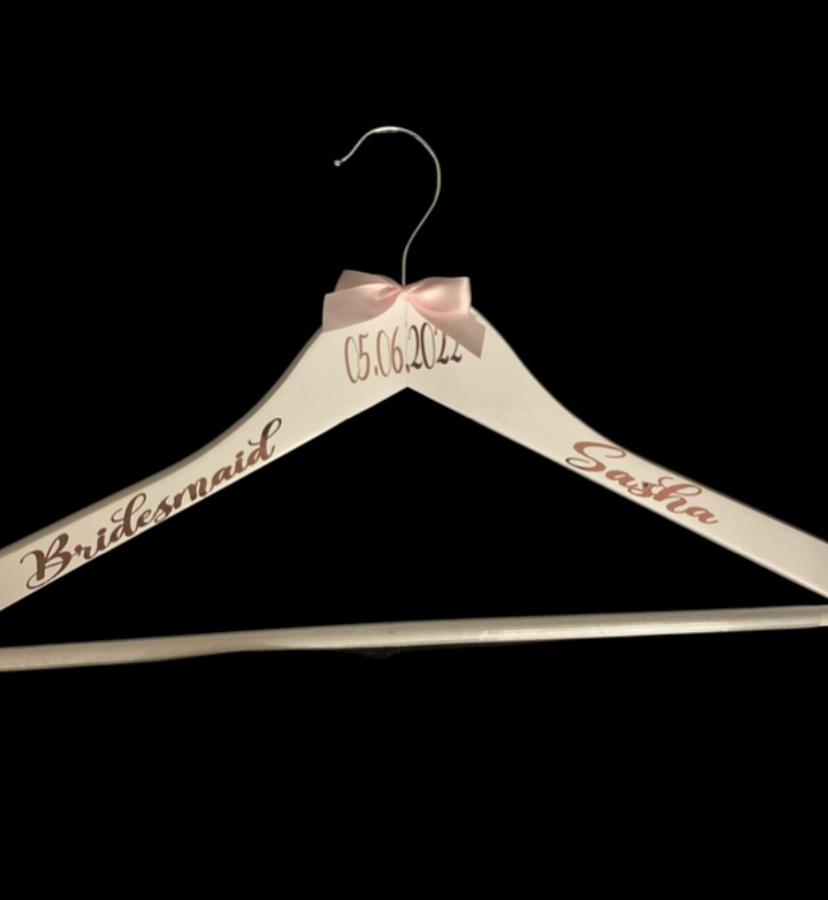 Personalised Wedding Wooden Hanger