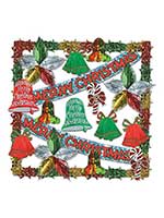 Merry Christmas Metallic Dec Kit-20 Pcs