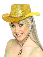 Glitter Cowboy Hat Gold