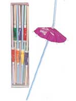 Straws Luau Umbrella Straws (100 pcs per Box)