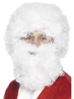 Santa Beard and Wig Set, White