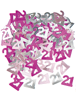 Birthday Glitz Pink - 21st Birthday Confetti