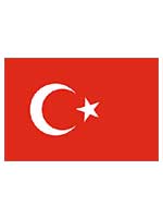 Turkey Flag 5ft x 3ft With Eyelets 