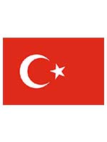 Turkey Flag 5ft x 3ft With Eyelets 