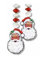 Santa Face Danglers 76cms (2/pkg)