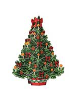 3-D Christmas Tree Centrepiece 11¾"