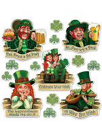 St Patrick's Day Cutouts with Shamrocks