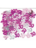 Birthday Glitz Pink - 30th Birthday Confetti