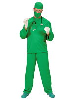 Surgeon Costume (Coat Pants Cap Face Mask)