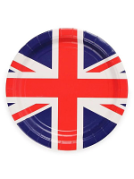 Union Jack 9" Paper Plates