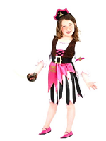 Pink Pirate Girl Costume