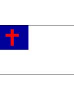 Christian Flag 5ft x 3ft With Eyelets For Hanging