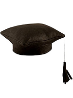 Fabric Mortar Board Hat