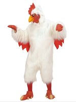 Plush Chicken Costume (Costume Gloves Socks S-Covers Mask)