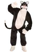 Plush Cat Costume (Costume Gloves Shoe Covers Mask)