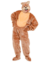 Plush Squirrel Costume (Costume Gloves Shoe Covers Mask)