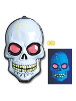 3D Neon Skull Decoration 56X38Cm