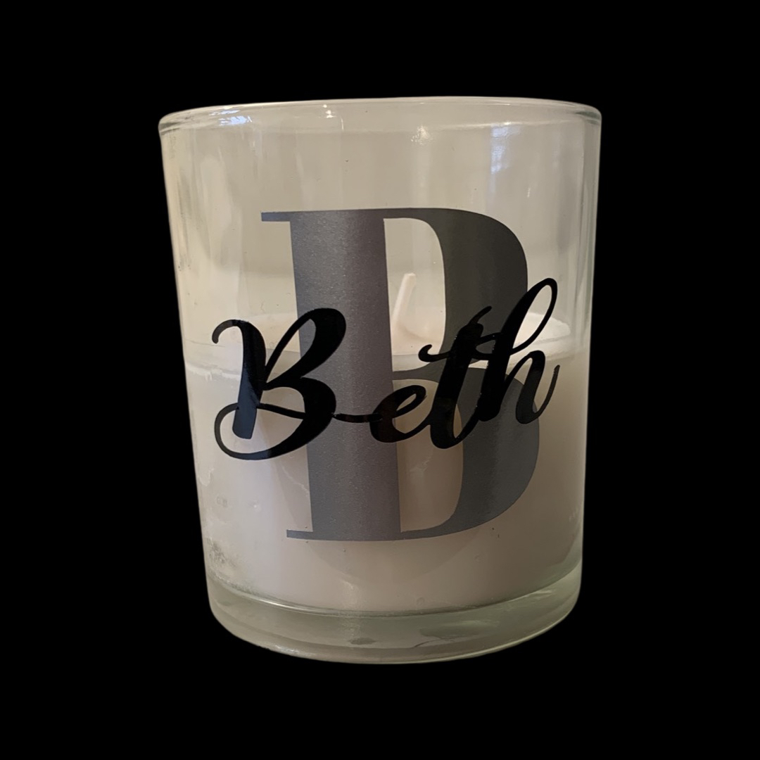 Persoanlised Name & Intital Candle