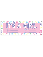 It's A Girl Sign Banner