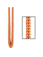 Metallic Orange Party Beads  