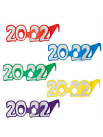 "2022" Glittered Foil Eyeglasses