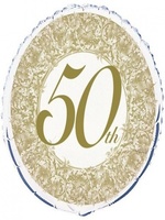 Foil Balloon '50th ANNIVERSARY' 