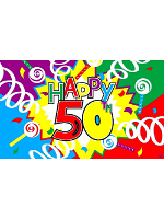 Happy 50th Birthday Flag