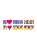 I Love The 90's Streamer Set 6"–6¾" x 12'