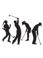 Golf Player Silhouettes