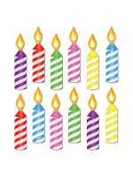 Mini Birthday Candle Cutouts