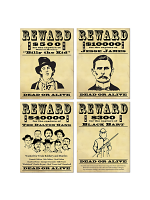 Wanted Sign Cutouts