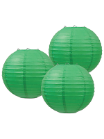 Paper Lanterns (Pack Of 3) - Green